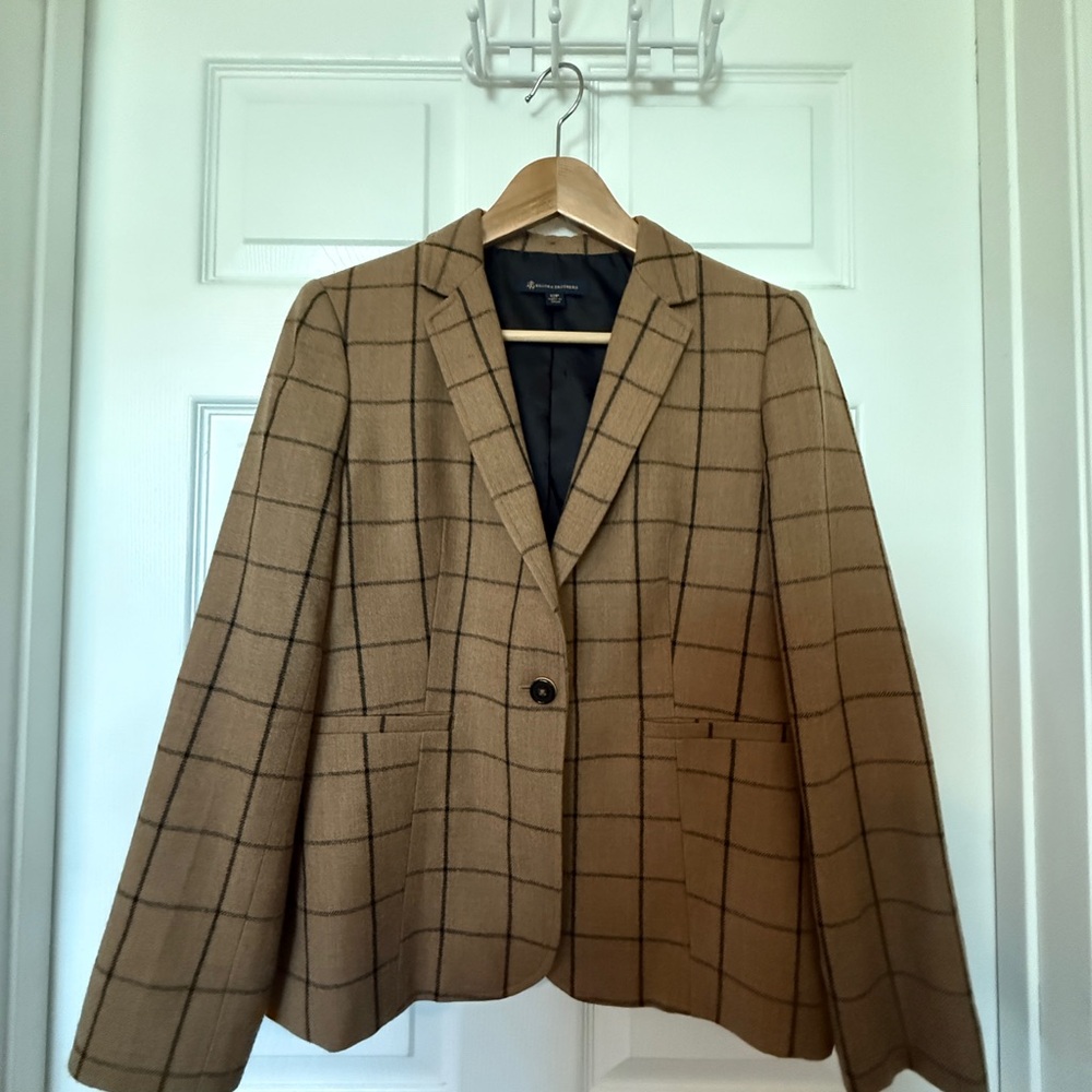 Brooks Brothers Brown Checkered Blazer